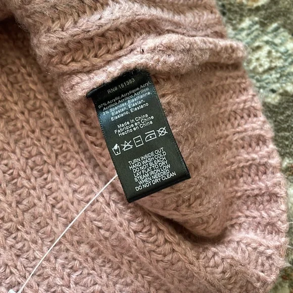 Anthropologie Dusty Pink Puff Sleeve Buttoned Cardigan - Picture 8 of 10